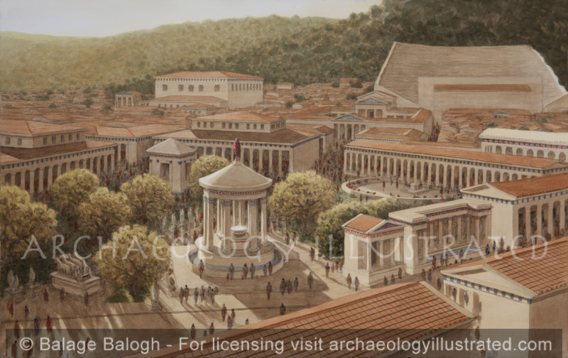 The Agora of Argos with its Many Waterfountains, Roman Period, 1st Century AD - Archaeology Illustrated