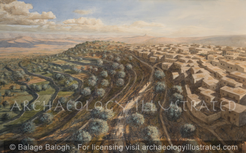 Bethlehem, 1st Century AD, Looking Southeast Towards Judean Desert, Herodium in the Distance - Archaeology Illustrated