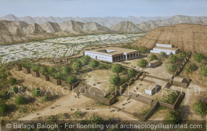 The Sarmasjed Fire Temple and Sacred Terraces in Masjed-e Soleyman, (Ancient Parsomash), Elam. Achaemenid?, Seleucid and Parthian Periods, Looking Southwest - Archaeology Illustrated