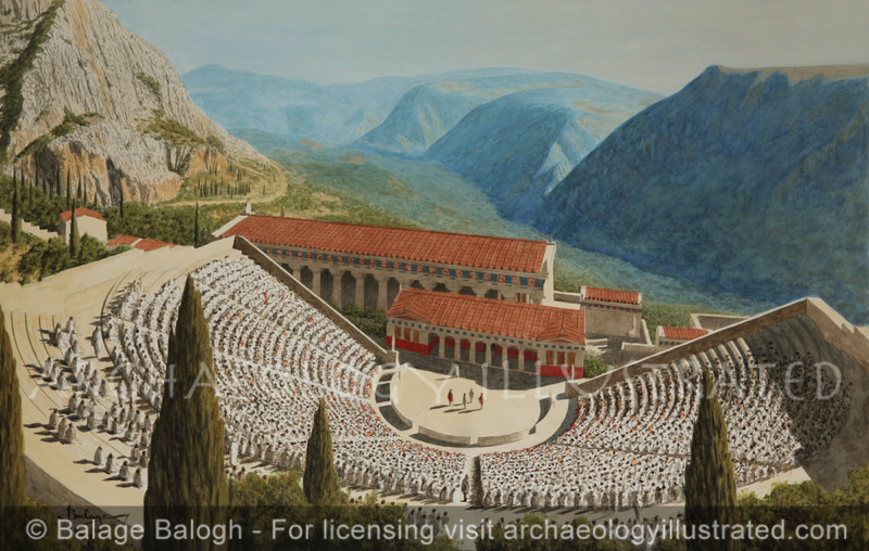 Delphi, The Theater and the Temple of Apollo, the Most Famous of Greek Oracles , 5th Century BC-5th Century AD - Archaeology Illustrated