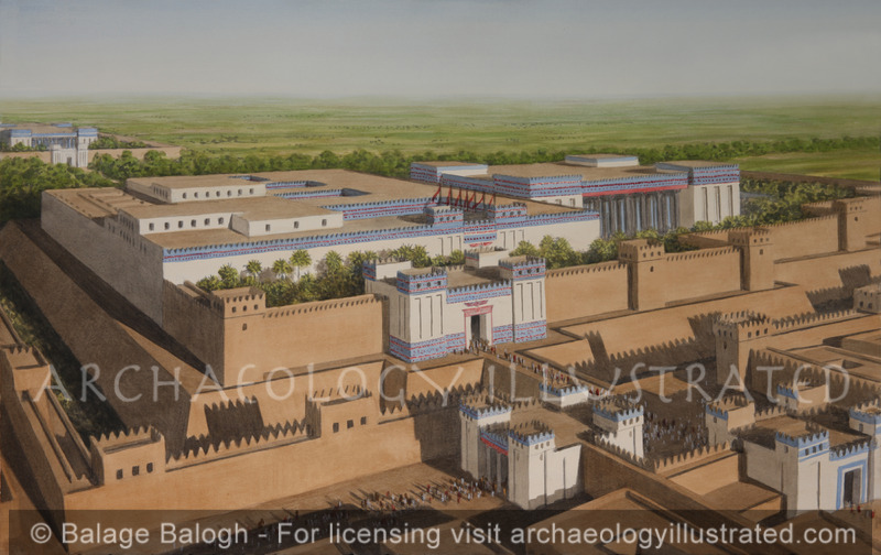 Susa, A Capital of the Persian Empire, The Royal Palace, Looking Northwest, 5th C. BC - Archaeology Illustrated