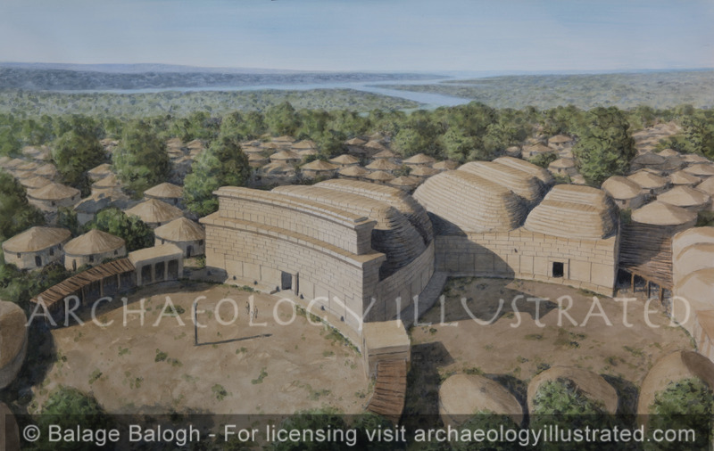 Malta, Tarxien Temples, (The Hal Tarxien Temple Complex) 3400 -2500 BC, Looking North Towards the Harbor - Archaeology Illustrated