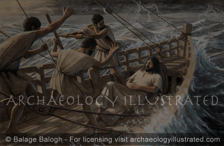 Jesus in a Storm on the Sea of Galilee, Mark 4:35-41 - Archaeology Illustrated