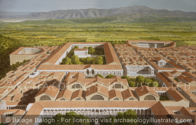 Laodicea Central Area, Bathouse, Roman Forum and Nymphaeum and the Two Theaters, 2nd Century AD - Archaeology Illustrated