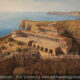 Lindos, Acropolis on the Island of Rhodes, The Sanctuary of Athena, 3rd century BC, Looking South in Late Afternoon Lights - Archaeology Illustrated