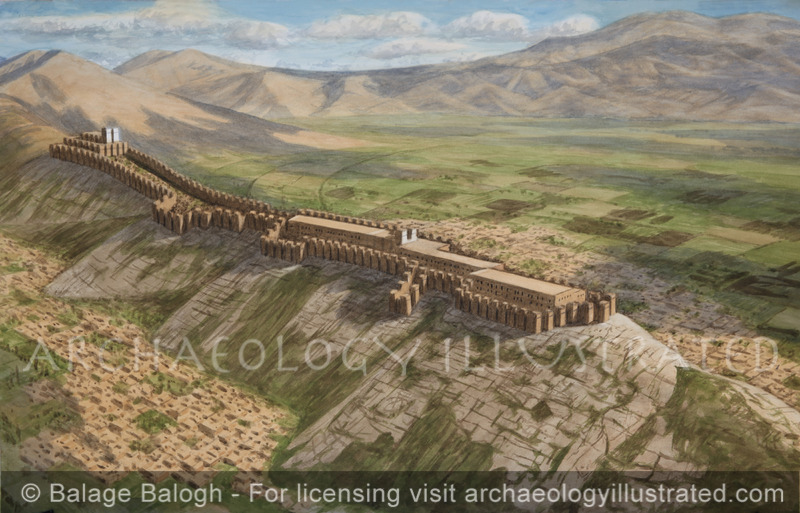 Cavustepe, (Armenian: Haykaberd) Kingdom of Urartu, 8th Century BC, Looking Southeast - Archaeology Illustrated