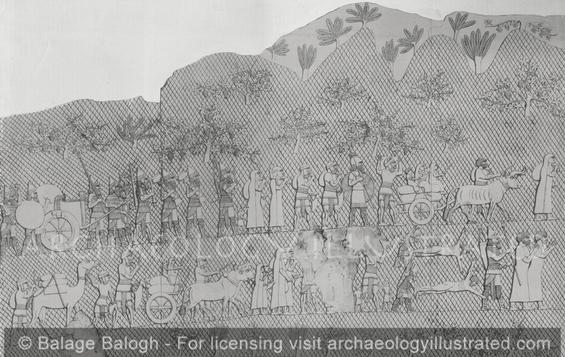 Assyrian Stone Relief of Captives at Lachish, Nineveh, SWPalace, 690 BC - Archaeology Illustrated