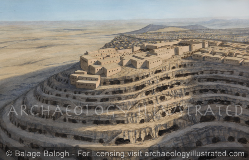 Avdat, A Nabatean Caravan Stop in the Judaean Desert, Byzantine Period, Looking North - Archaeology Illustrated