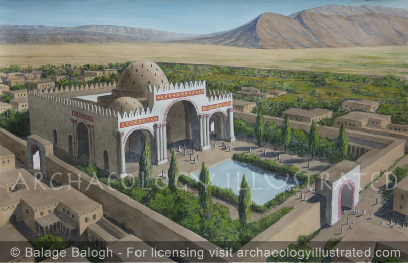 Sarvestan, A Sasanian Palace or Zoroastrian Fire Temple, Late Sasanian Period, 350-650 AD, Looking Northeast - Archaeology Illustrated